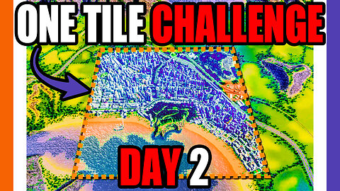 🔴LIVE: 🏙Cities Skylines 2 One Tile City Challenge - Day 2 🟠⚪🟣