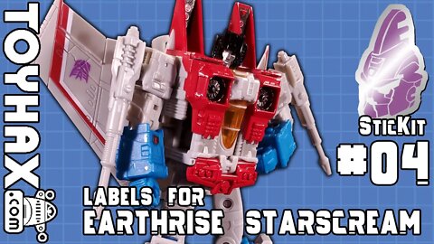 TOYHAX Labels for Earthrise Starscream | SticKit #04