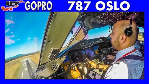 BOEING 787 Takeoff from Oslo | Flight Deck GoPro View