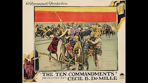 THE TEN COMMANDMENTS (1923)--silent with titles