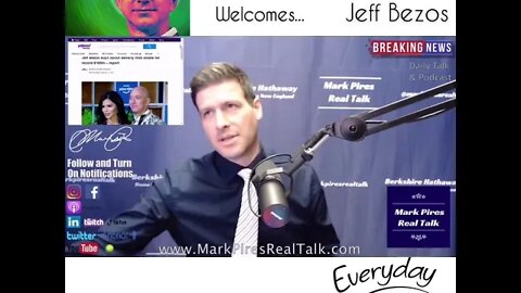 Jeff Bezos calls into Real Talk to man up about not using Mark Pires Real Talk for a referral..