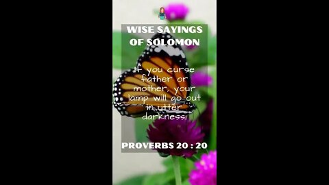 Proverbs 20.20 | NRSV Bible - Wise Sayings of Solomon