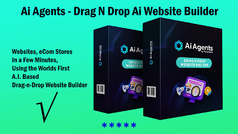 Ai Agents – Drag N Drop Ai Website Builder Using the Worlds First A.I. Based Drag-n-Drop Website