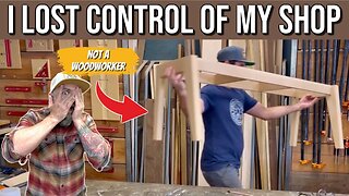 I Lost Control of My Shop || Making a Novice Build Furniture