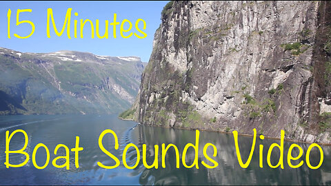 Take The Most Relaxing Break With 15 Minutes Of Boat Sounds Vid