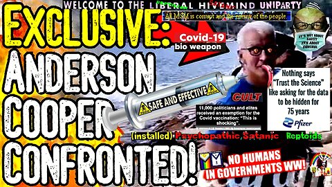 EXCLUSIVE: ANDERSON COOPER CONFRONTED! - Called Out On Vaccine Propaganda And MASS Murder!