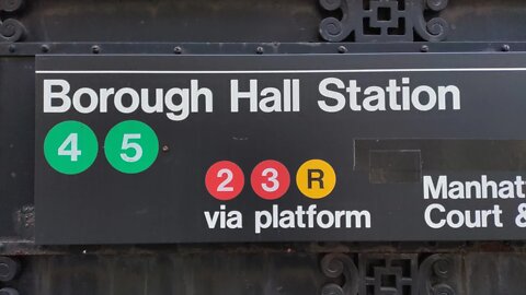 Borough Hall Station Brooklyn New York 2021.