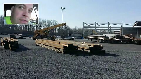 Delivering Steel "I" beams in Greencastle PA