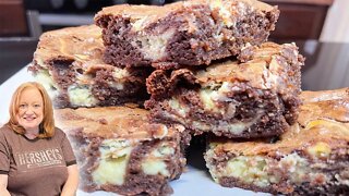 CREAM CHEESE BROWNIES, Swirls of Deliciousness in Every Bite