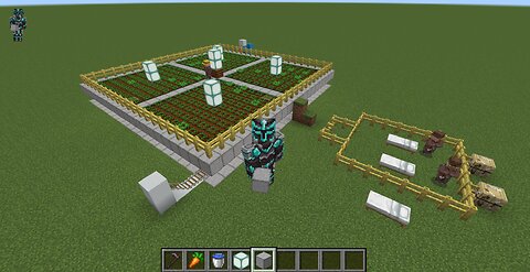 Minecraft Bedrock 1.20+ Crop farm Build and Demo