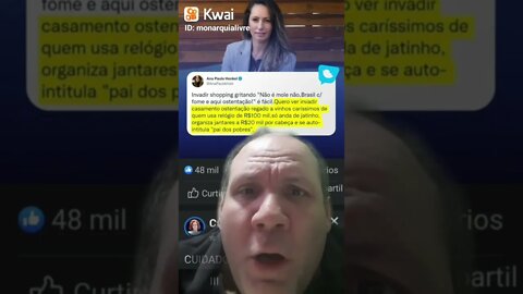 Ana Paula Henkel desabafa sobre a invasão do shopping Iguatemi pelos companheiros de lula Sem teto