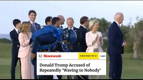 Newsweek Tries to Counter Resident Biden ‘Cheap Fakes’ and Publishes Bogus Article Accusing Trump of ‘Waving to Nobody’ WITHOUT PROOF [Meanwhile We Have Plenty of Proof on Biden]