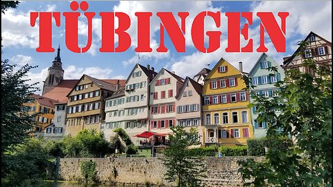 Walking in Tübingen, Germany.