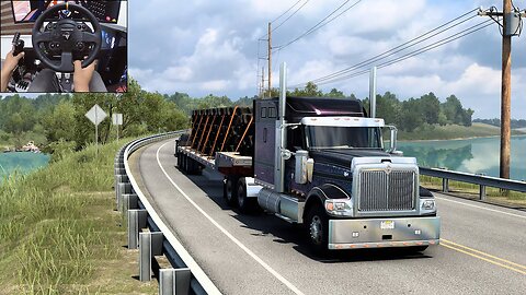 Oklahoma - American Truck Simulator | Thrustmaster TX gameplay