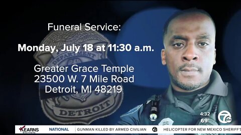 Funeral scheduled Monday for slain Detroit police officer Loren Courts
