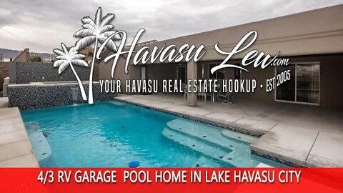 Lake Havasu 4 Bed RV Garage Pool Home 2481 Inverness Dr MLS 1021965