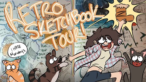 Retro Sketchbook Tour (Basically looking at old crappy art of mine)