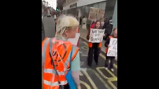 Man Dumps Milk On Climate Crazies Blocking The Road