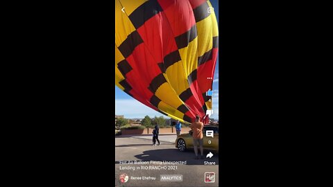 Unexpected Hot Air Balloon Landing