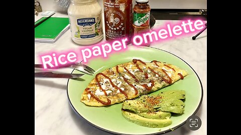 Rice paper omelette 😋