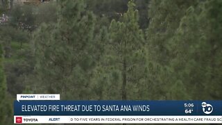 CAL FIRE San Diego monitoring high winds