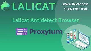 Proxyium Free Web Proxy Settings on Lalicat Virtual Browser