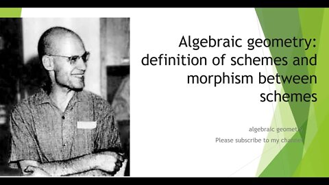 Algebraic geometry definition of schemes and morphism between schemes