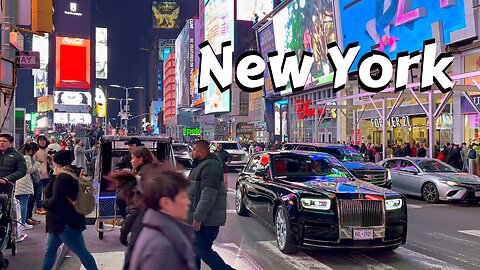 New York City Saturday Night - Walking The Streets of Manhattan Virtual Travel Tour