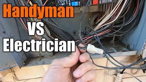 Handyman Vs Licensed Electrician | Handyman Wins Every Time | THE HANDYMAN |