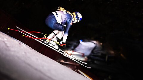 Skiing The world's Hardest Ski Run In The Dark | Lindsey Vonn