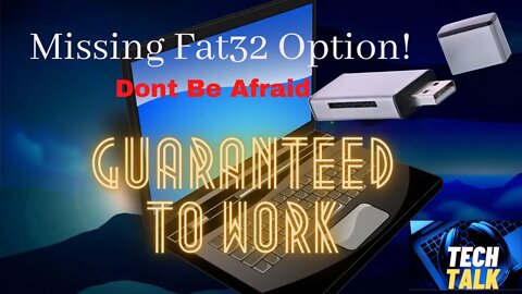 Fix Fat 32 Option Not Available Fast and Easy