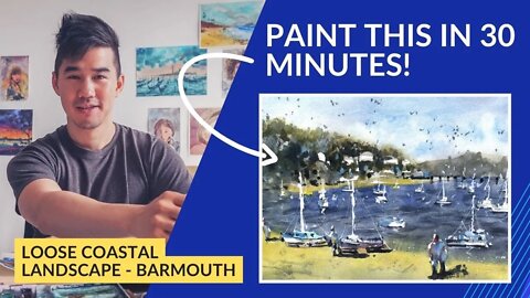 Paint a Loose Coastal Landscape: Easy Watercolor Tutorial