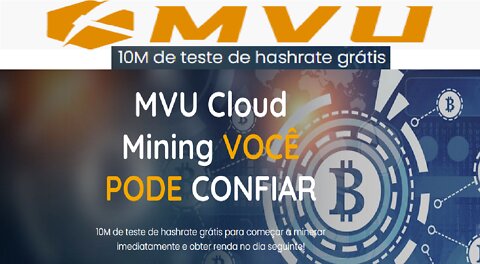 【MVU Mineração】Ganhe 10 MH/s free para teste | Ganhos com tarefas | Plano de 1 MH/s | Crypto