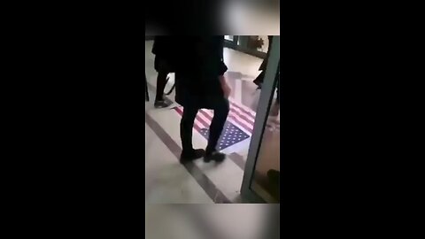 They showed respect to the American flag