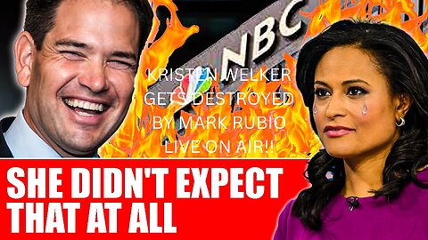 MARK RUBIO GOES ON MSNBC AND SPANKS KRISTEN WELKER LIVE ON AIR!! HILARIOUS