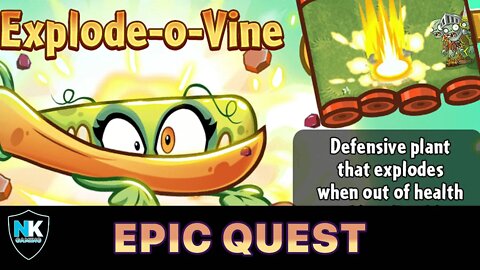 PvZ 2 - Epic Quest: Explode-o-Vine - Level 1 Plants