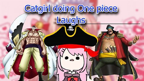 Vtuber Bell Nekonogi doing the one piece laughs