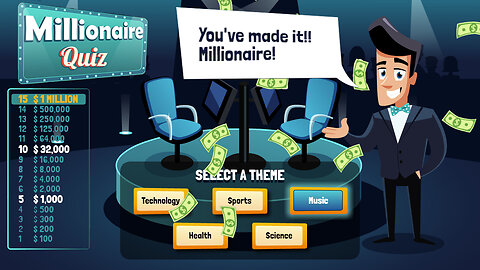 Who Wants To Be A Millionaire Quiz Game - Question About Music