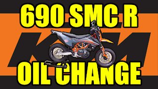 KTM 690 SMC R Oil Change with Filters and Screens 2012-2021