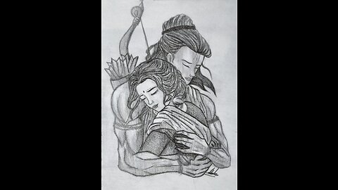 Captivating Sketch of Lord Ram Sita