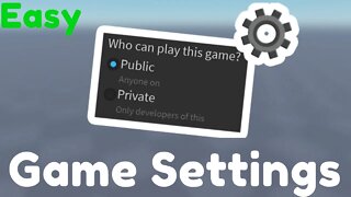 How to change your GAME SETTINGS in ROBLOX