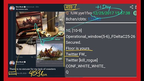 🚨Eyes On👇 New Q! Confirmed by Trump/Dan Scavino AND Fresh Elon Crumbs!