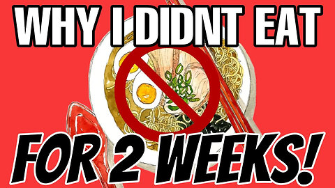 Why I did not eat for 2 weeks after getting SAVED