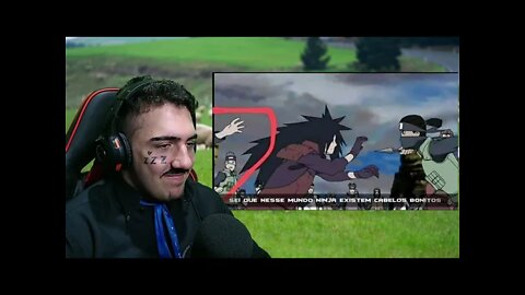 PASTOR REACT Rap do Cara que tentou puxar o cabelo do Madara | RapZueira: 43 | Byakuran