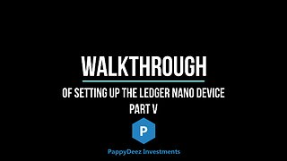 Ledger Nano Walkthrough Part V - Installing Wallet Apps