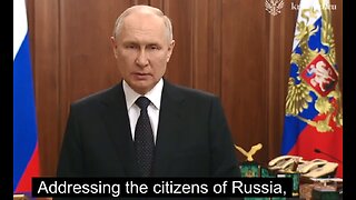 Putin answers to the coup against him threatening those that set it up and calling them traitors