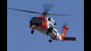 Aviation Helicopters USCG MN-60 Jayhawk in San Diego - Takeoff and Lands