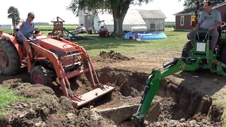 FAIL? Digging for In-Ground Trampoline; HUGE Concrete Challenge