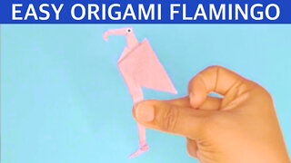 How To Make an Origami Flamingo - Easy And Step By Step Tutorial