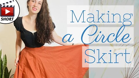 Making a Circle Skirt #shorts